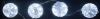 Новогодняя электрогирлянда Шары LED 4 штуки, 40 ламп, (2/8ф), белый цвет, в коробке, (прозр.провод), 2.6 м, артикул Е70294, фирма Snowmen
